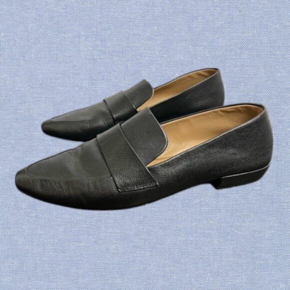 Steve Madden Steve Hollie Pointed Toe Loafer Flats Size 7.5 in Black - Picture 1 of 12